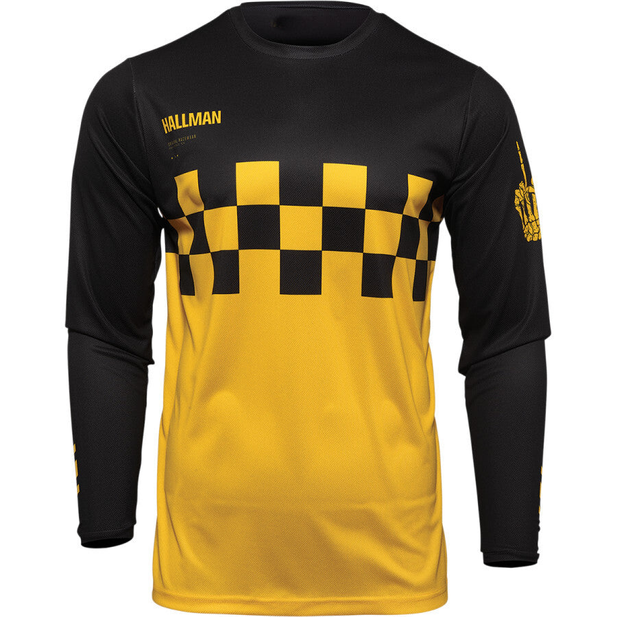 Thor Hallman Differ Cheq Yellow/Black Jersey