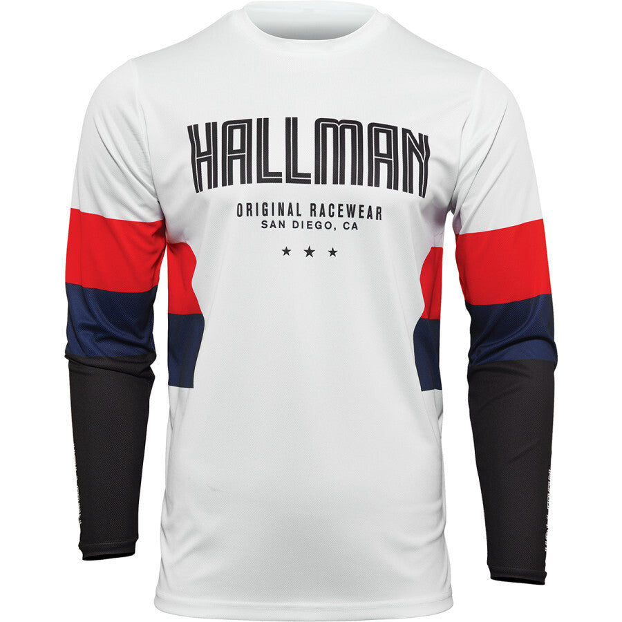 Thor Hallman Differ Draft White/Red/Navy Jersey