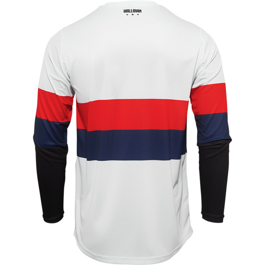 Thor Hallman Differ Draft White/Red/Navy Jersey