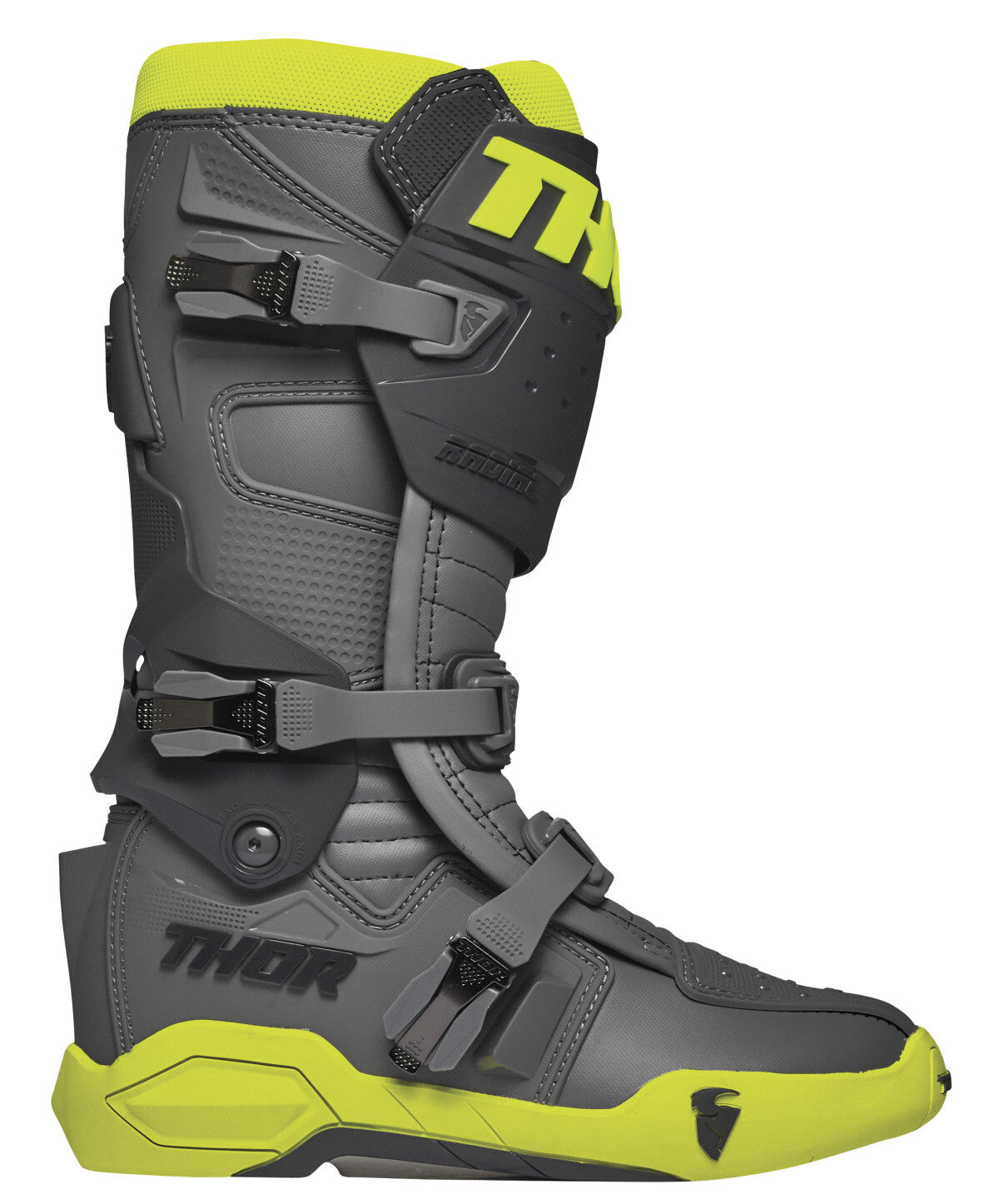 Thor Radial Grey/Fluro Yellow Boots