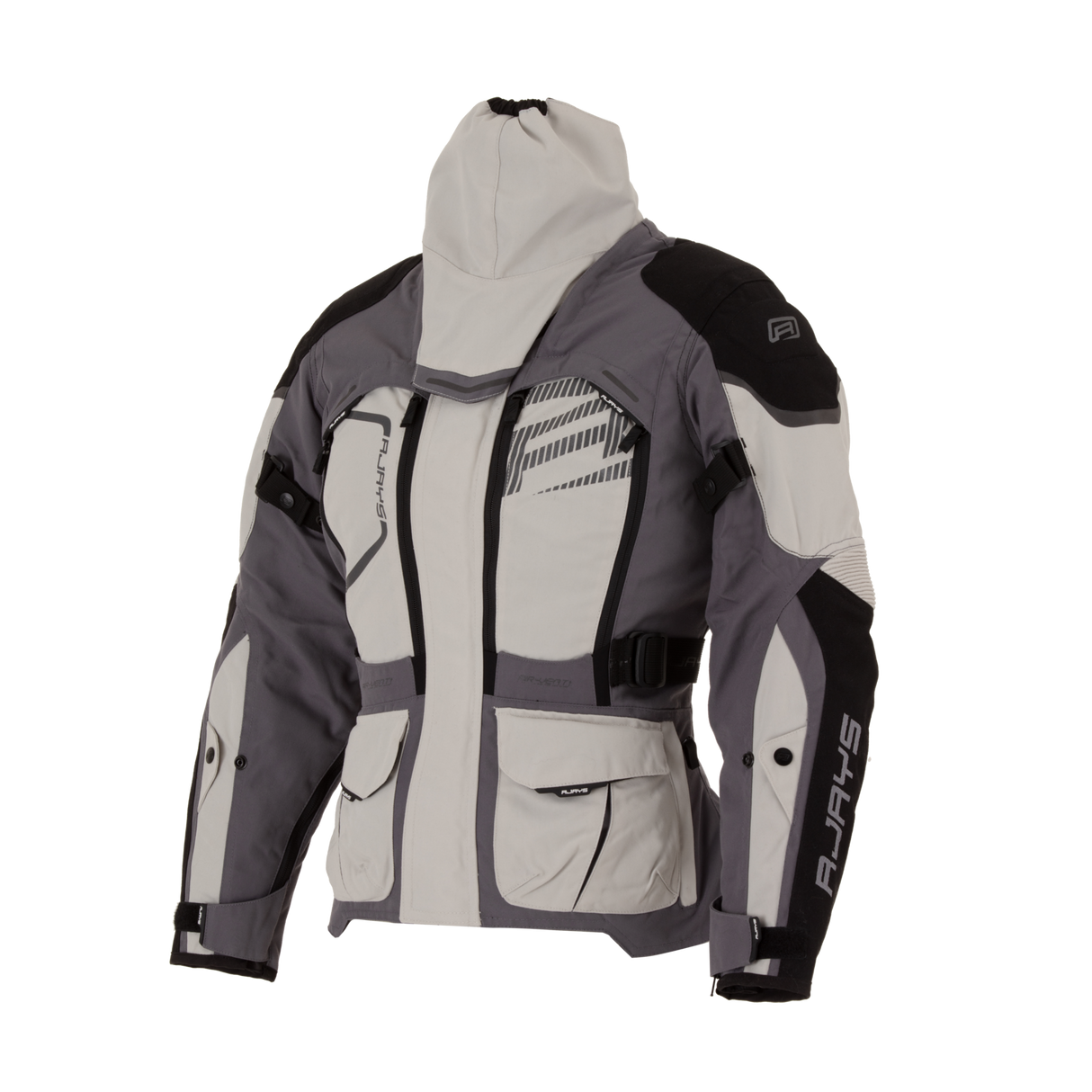 Rjays Adventure Grey/Black Womens Textile Jacket - EasyR