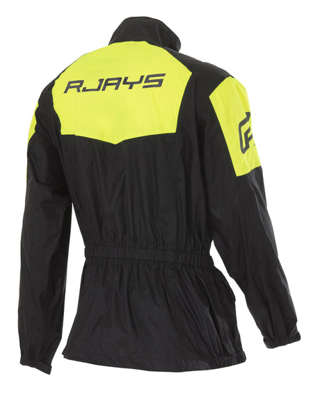 Rjays Tempest II Black/Hi Viz Rain Jacket - EasyR