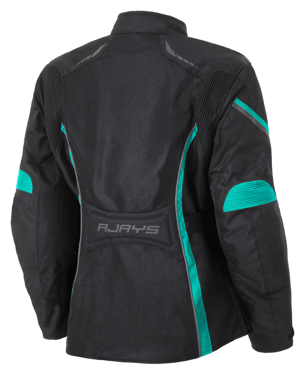 Rjays Athena Air Black/Aqua Womens Textile Jacket - EasyR