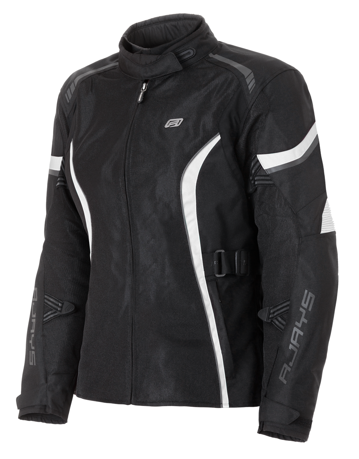Rjays Athena Air Black/White Womens Textile Jacket - EasyR