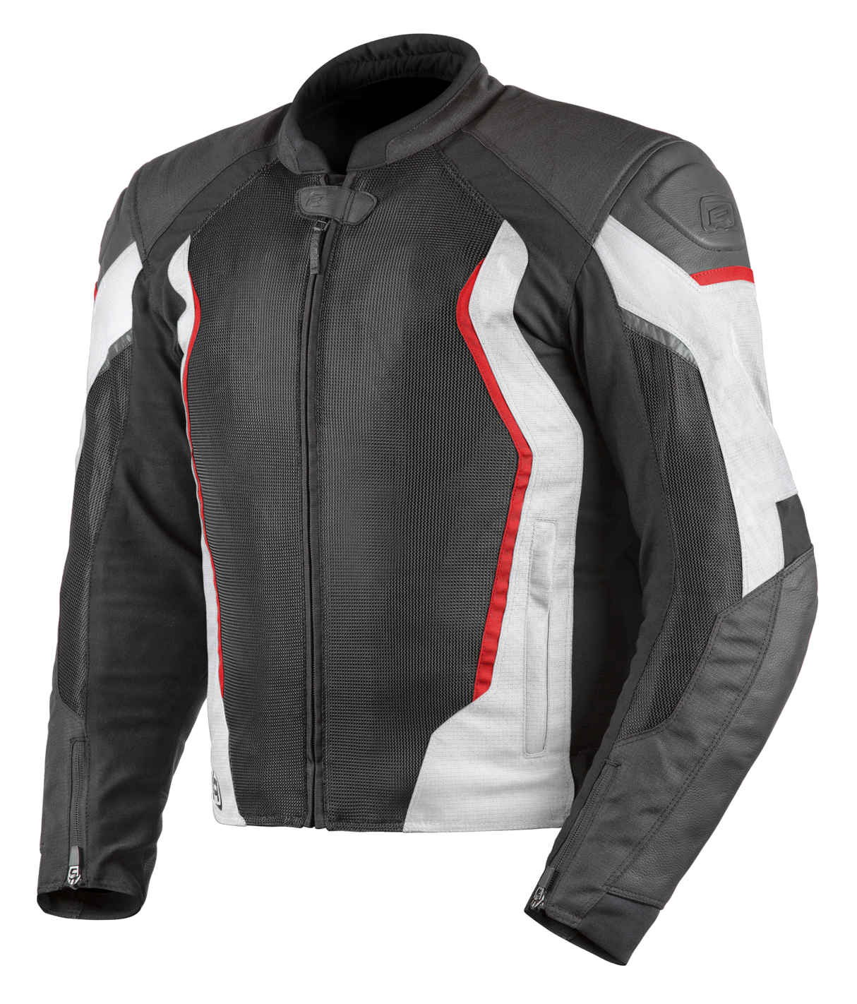 Rjays Sector Black/White Textile Jacket - EasyR