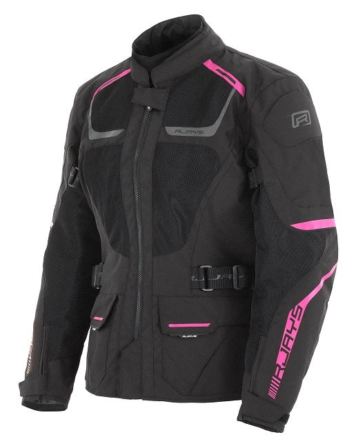 Rjays Tour Air 2 Black/Pink Womens Textile Jacket - EasyR