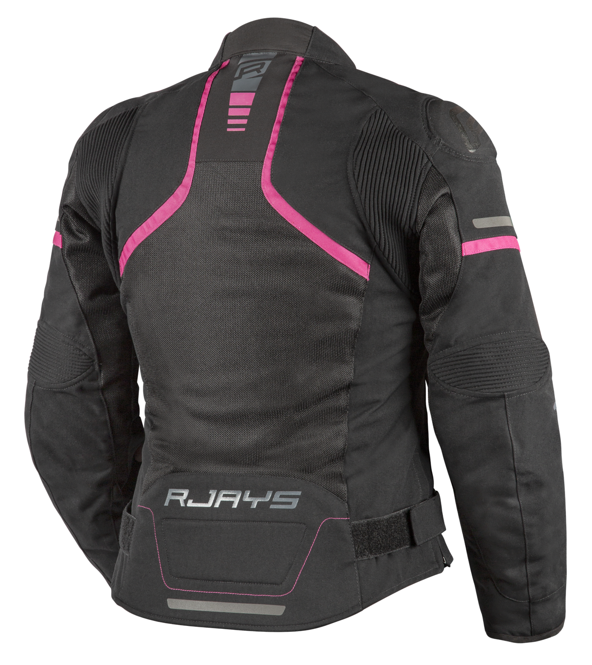 Rjays Pace Airflow Black/Pink Womens Textile Jacket - EasyR