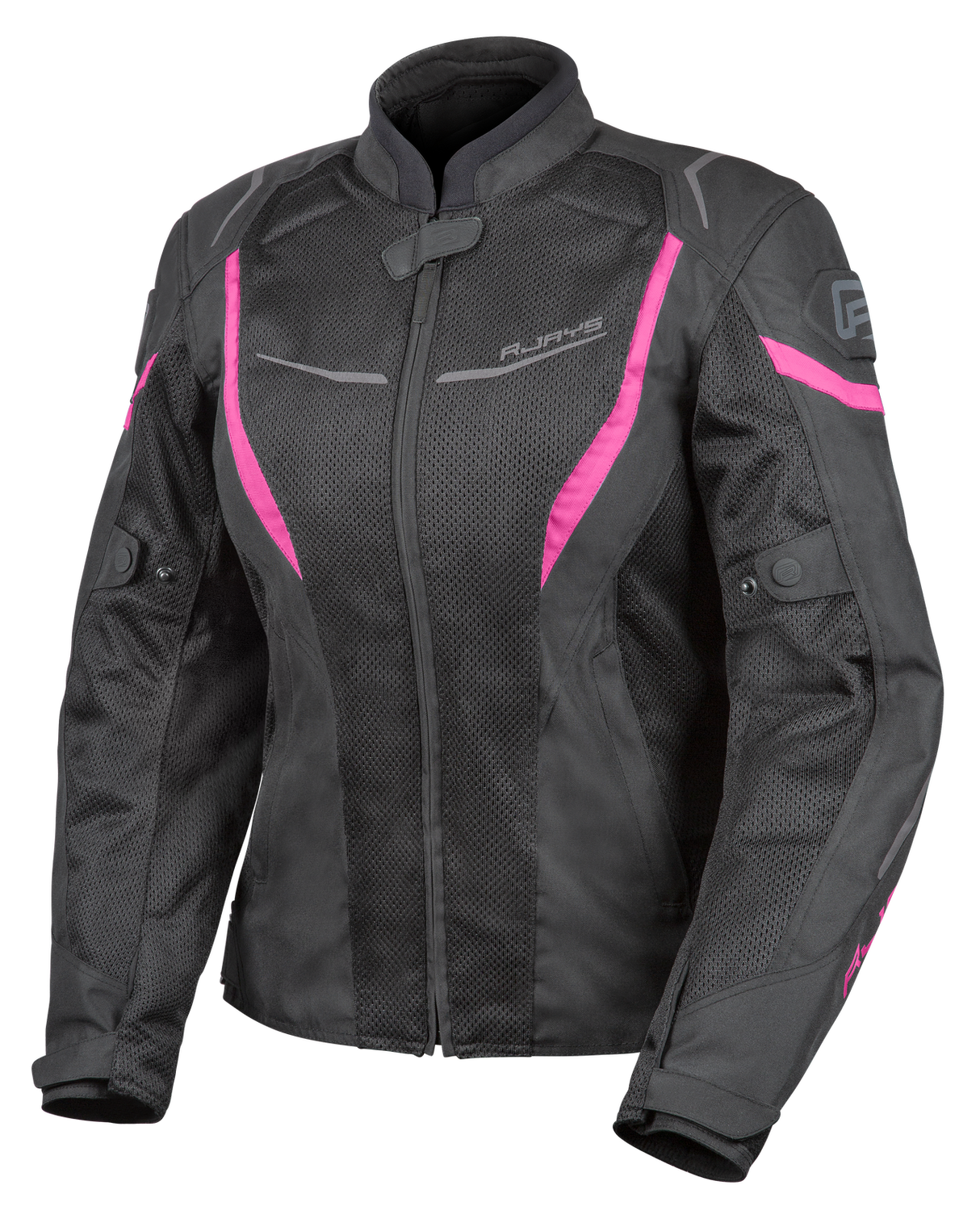 Rjays Swift III Black/Pink Womens Textile Jacket - EasyR