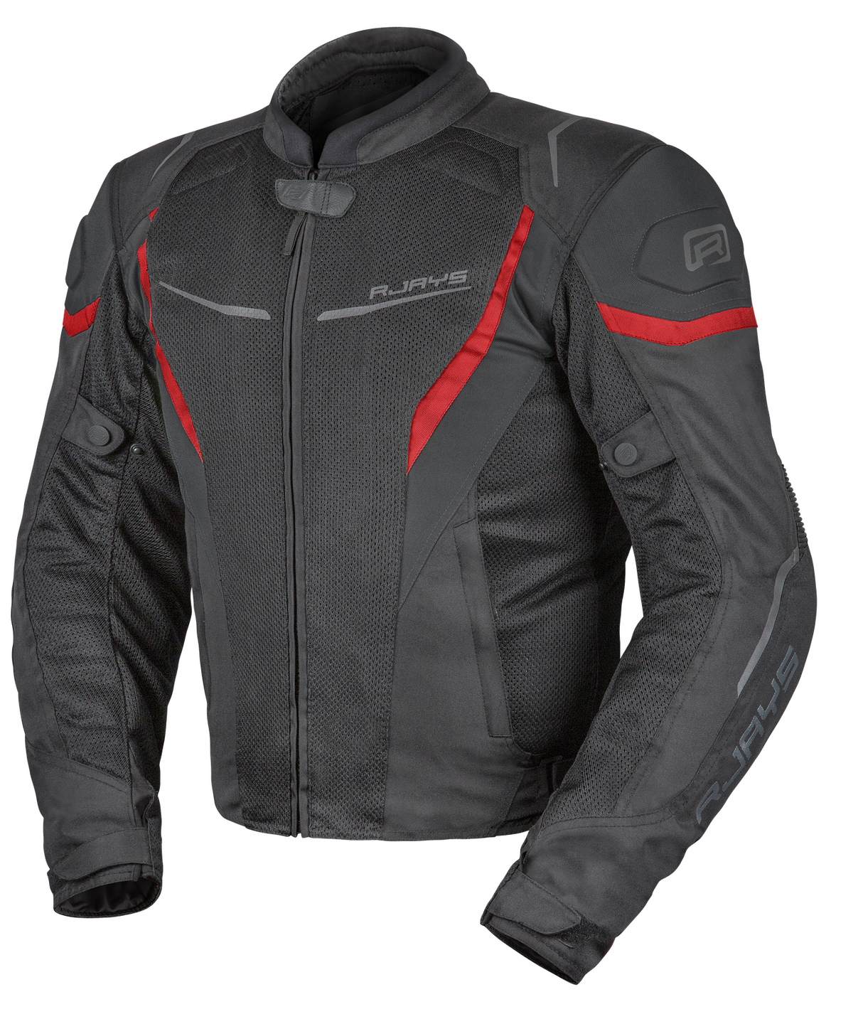 Rjays Swift III Black/Red Textile Jacket - EasyR