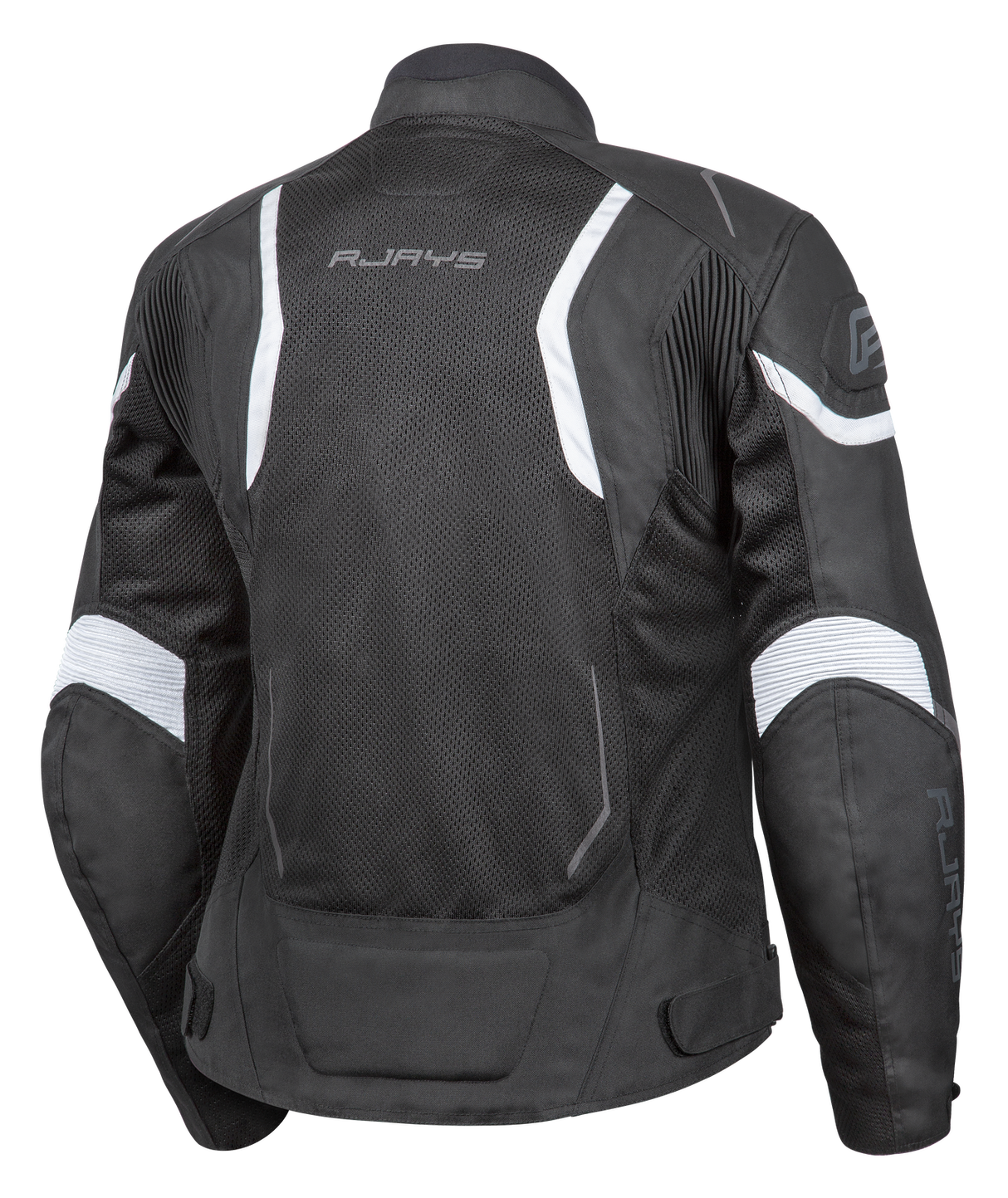 Rjays Swift III Black/White Womens Textile Jacket - EasyR
