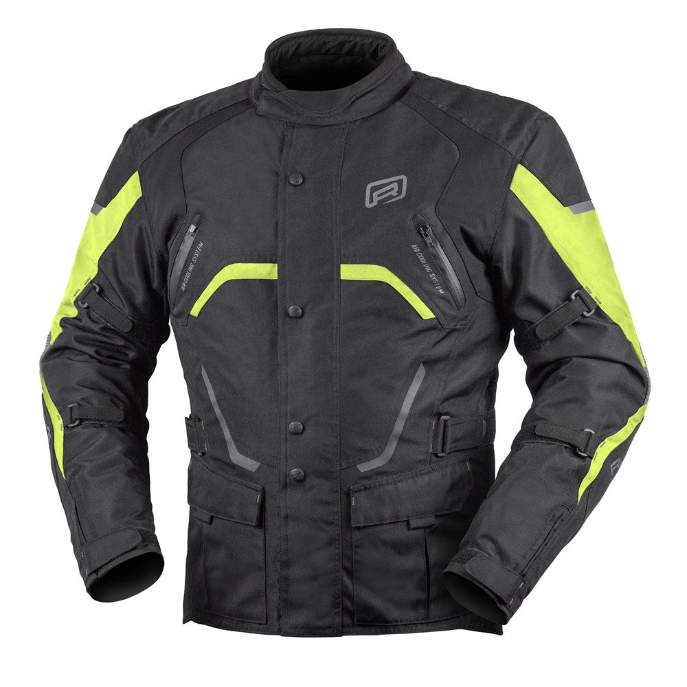Rjays Voyager 6 Black/Hi-Viz Textile Jacket