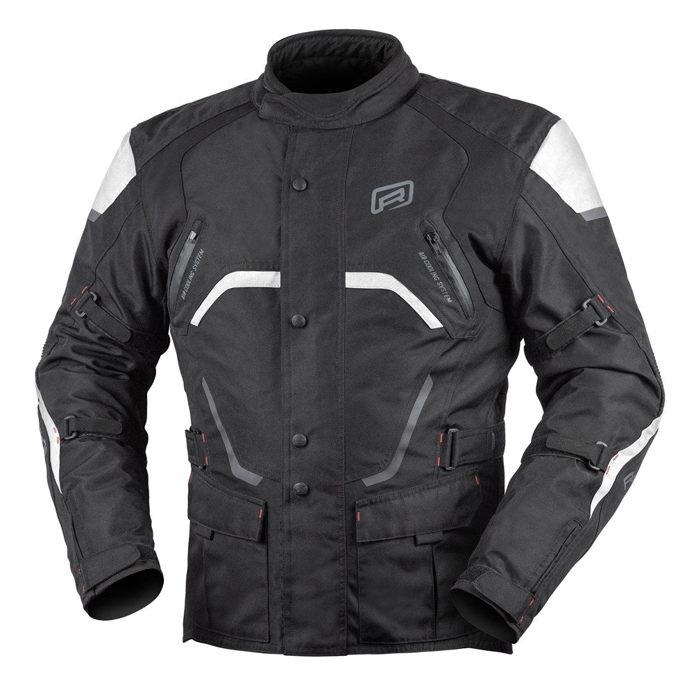 Rjays Voyager 6 Black/White Textile Jacket