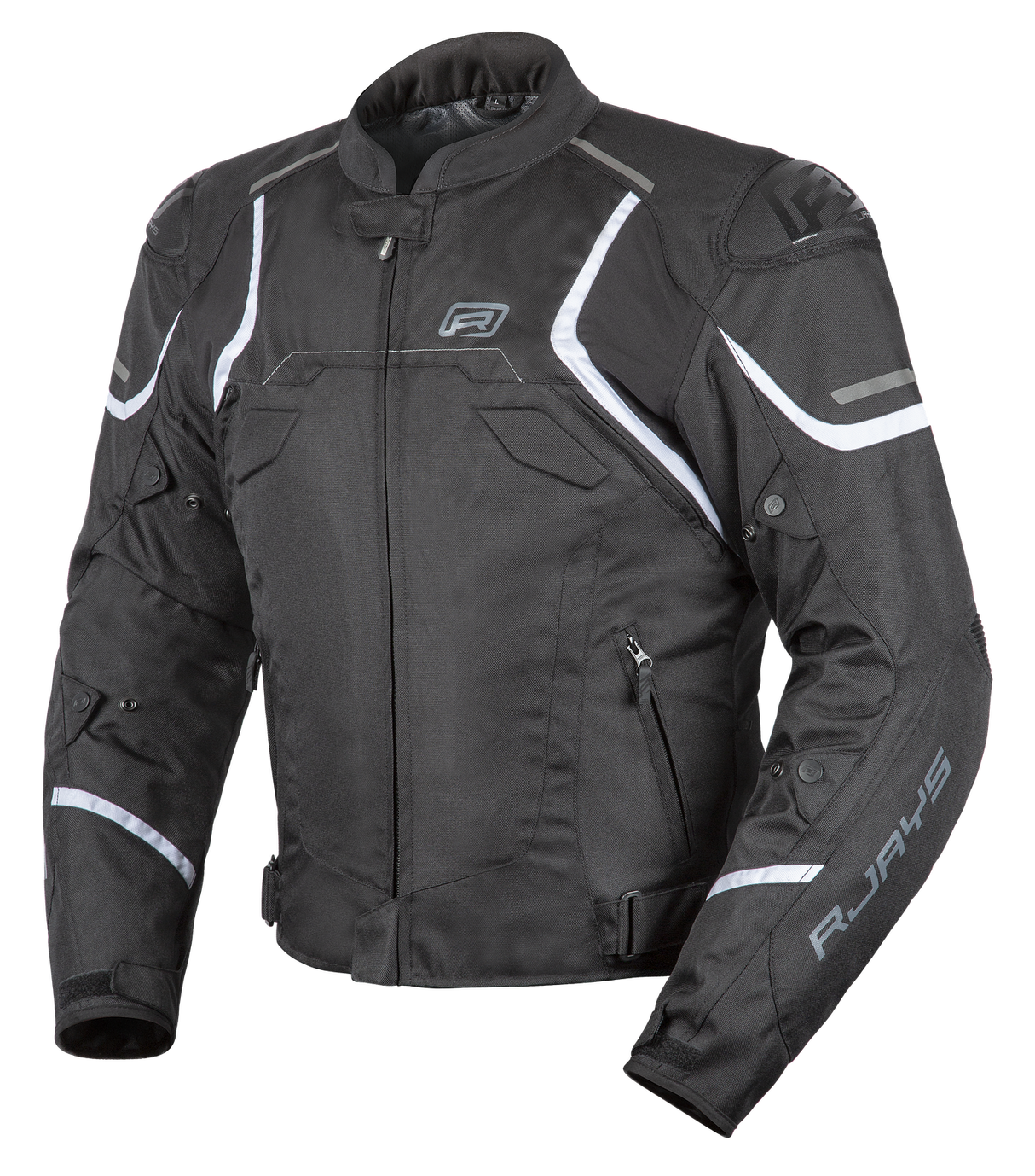 Rjays Pace Black/White Textile Jacket - EasyR
