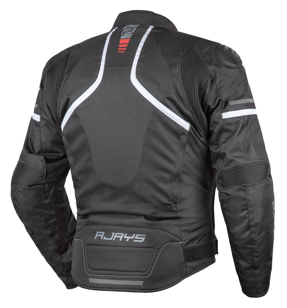 Rjays Pace Black/White Textile Jacket - EasyR