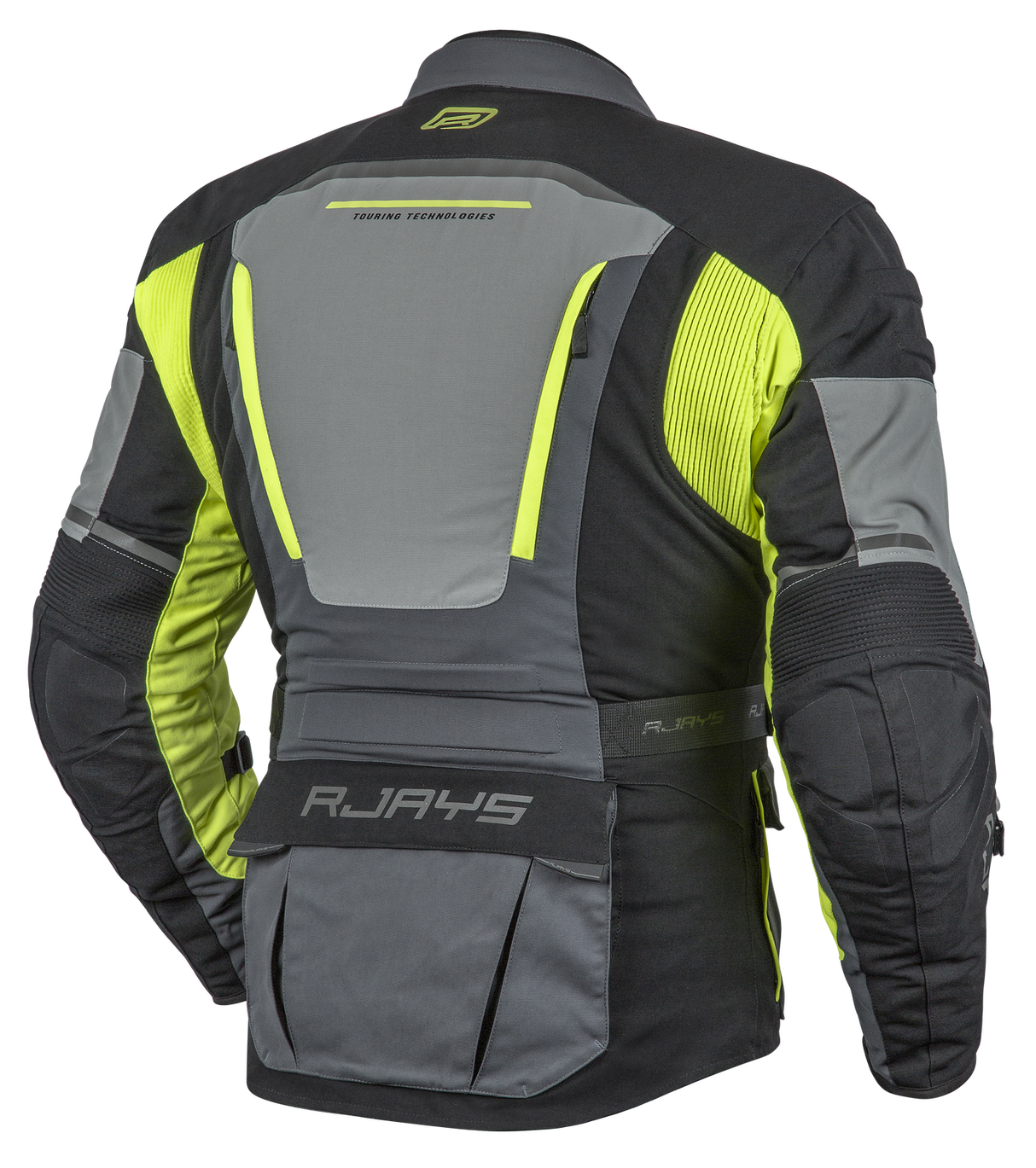 Rjays Tour II Black/Grey/Yellow Textile Jacket - EasyR