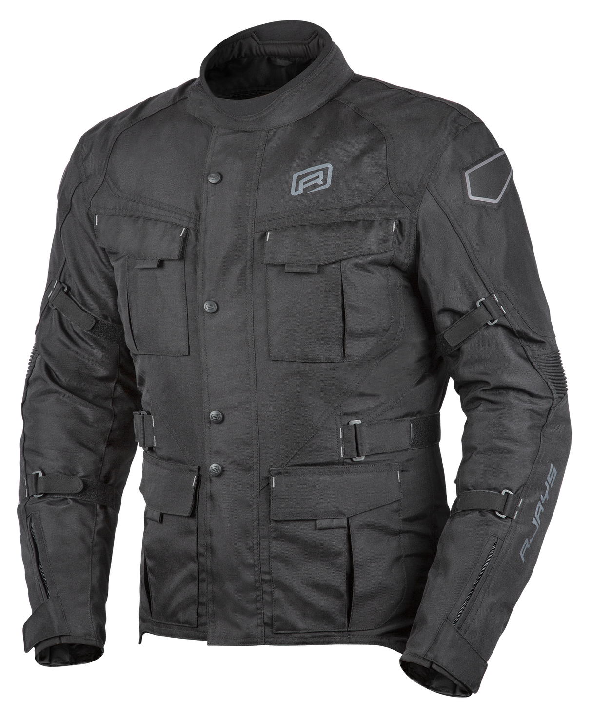 Rjays Venture Black/Black Textile Jacket - EasyR