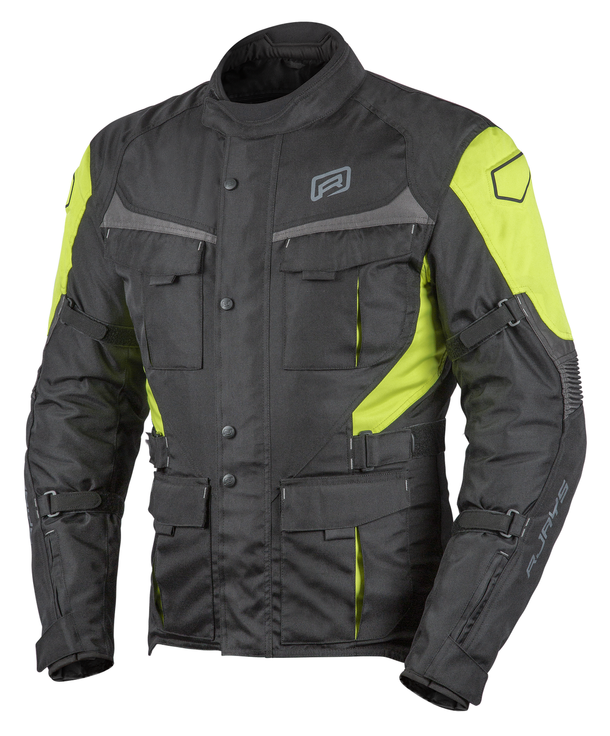 Rjays Venture Black/Yellow Textile Jacket - EasyR