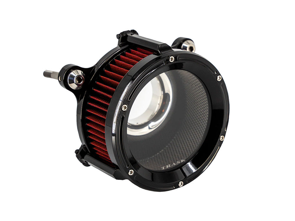 Trask Performance TP-TM-1024GBK Assault Clear Air Cleaner Kit Gloss Black for CVO Touring 23-Up/Street Glide/Road Glide 24-Up