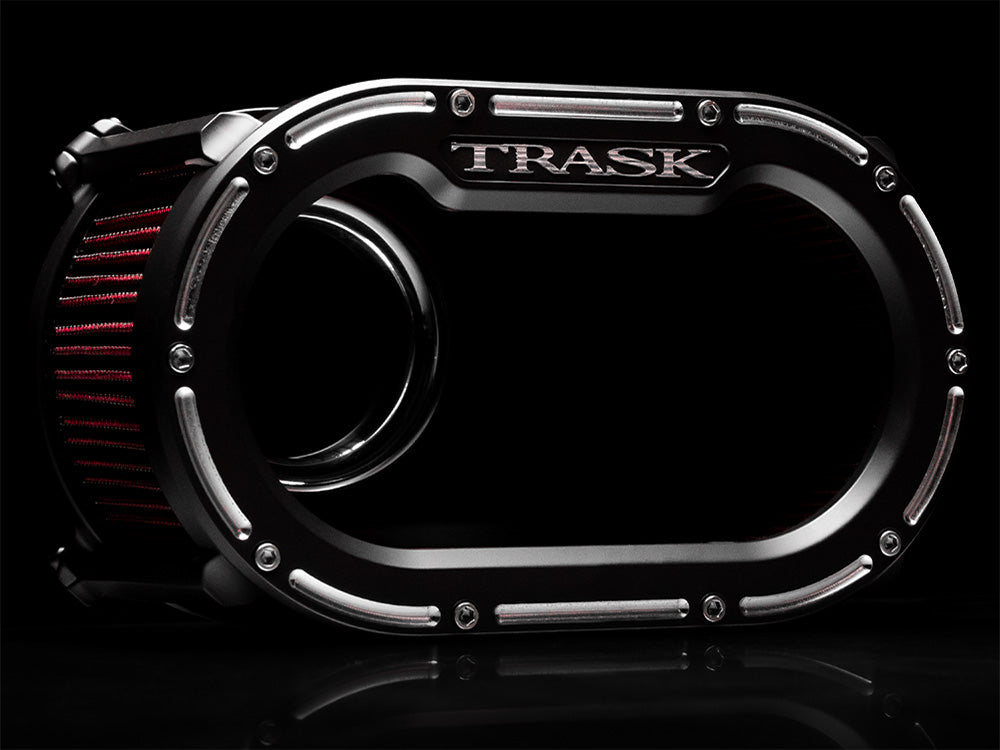 Trask Performance TP-TM-1033RC Big Papi Air Cleaner Kit Reverse Cut Black for Harley-Davidson Touring 17-24/Softail 18-24