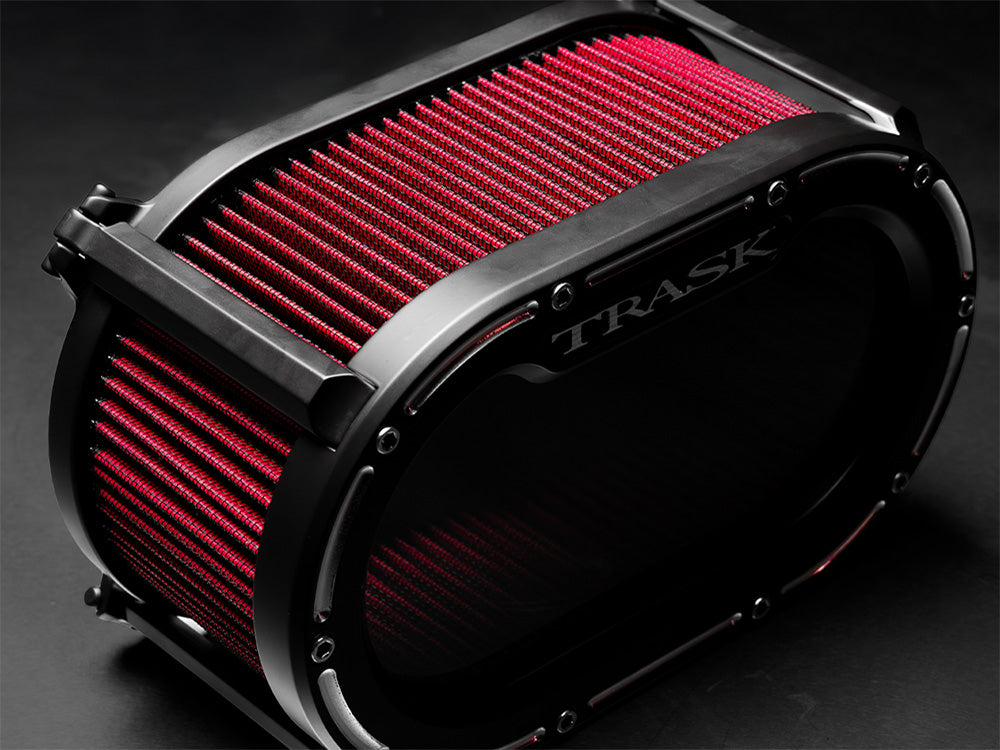 Trask Performance TP-TM-1034RC Big Papi Air Cleaner Kit Reverse Cut Black for Harley-Davidson CVO Touring 23-Up/Street Glide/Road Glide 24-Up/Touring/Softail 25-Up