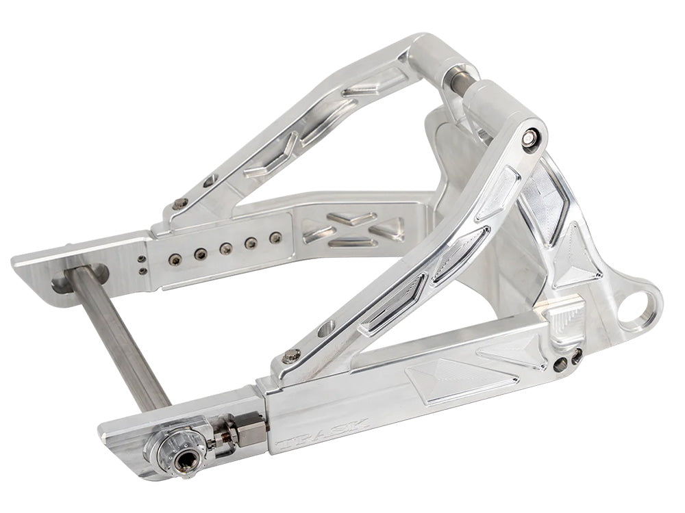 Trask Performance TP-TM-3220 Billet Swing Arm Raw Machine Finish for Softail 18-Up
