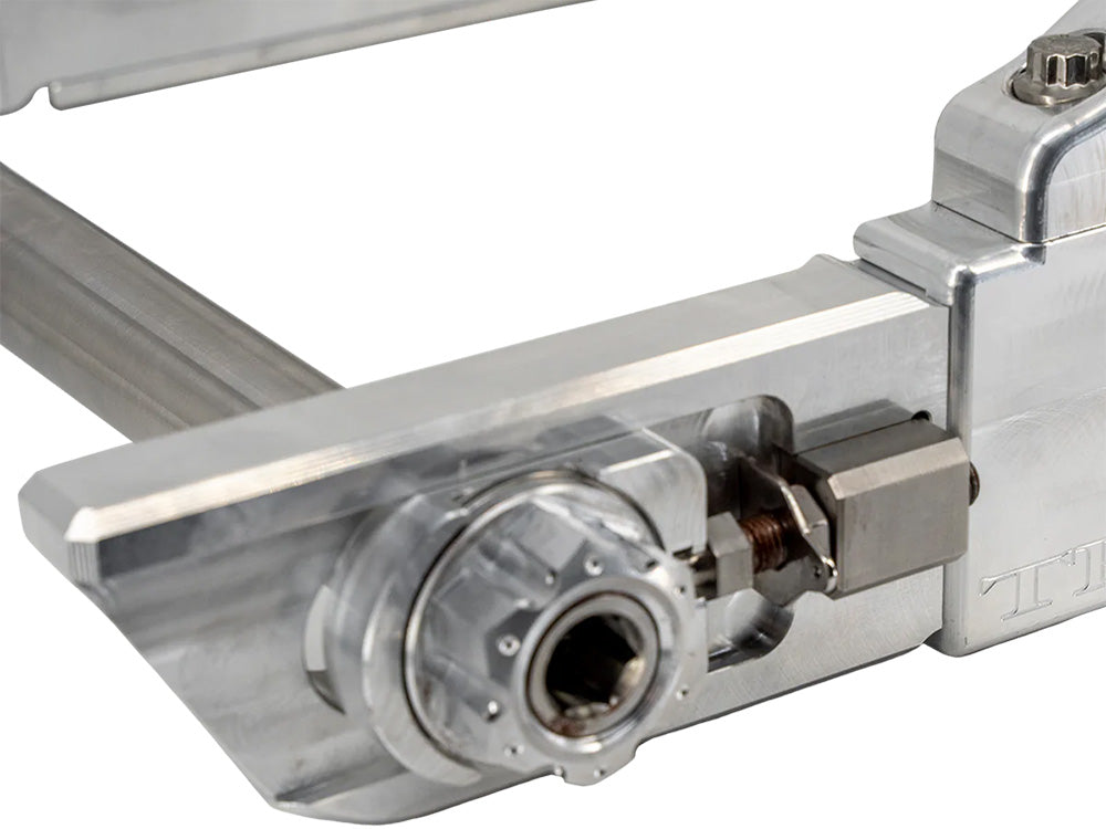 Trask Performance TP-TM-3220 Billet Swing Arm Raw Machine Finish for Softail 18-Up