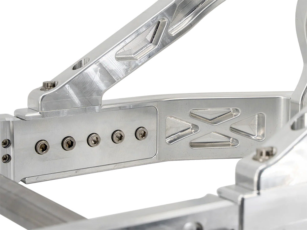 Trask Performance TP-TM-3220 Billet Swing Arm Raw Machine Finish for Softail 18-Up