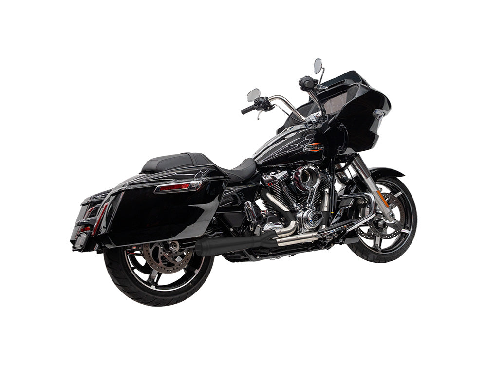 Trask Performance TP-TM-5011BK Assault 2-1 Exhaust Black for Harley-Davidson Touring 17-Up