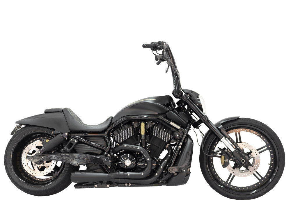 Trask Performance TP-TM-5400BK Assault 2-1 Exhaust Black for V-Rod 07-17