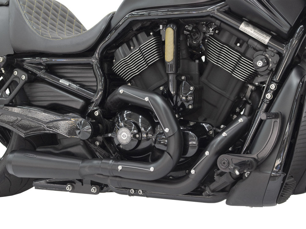 Trask Performance TP-TM-5400BK Assault 2-1 Exhaust Black for V-Rod 07-17
