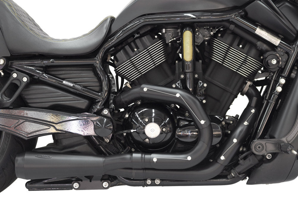 Trask Performance TP-TM-5400BK Assault 2-1 Exhaust Black for V-Rod 07-17