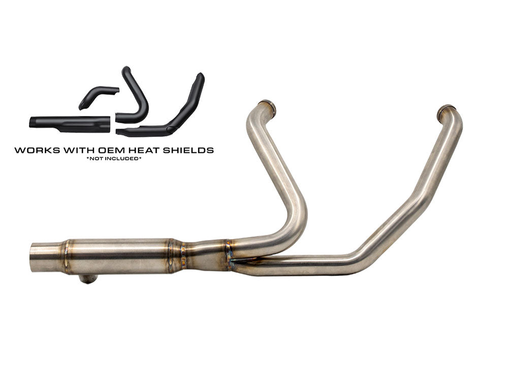 Trask Performance TP-TM-5810 Hide-Away Performance Headers w/2.5" Collector Stainless Steel for Harley-Davidson Touring 17-Up
