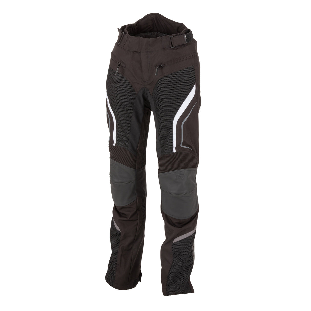 Rjays Air-Tech Black/White Womens Textile Pants - EasyR