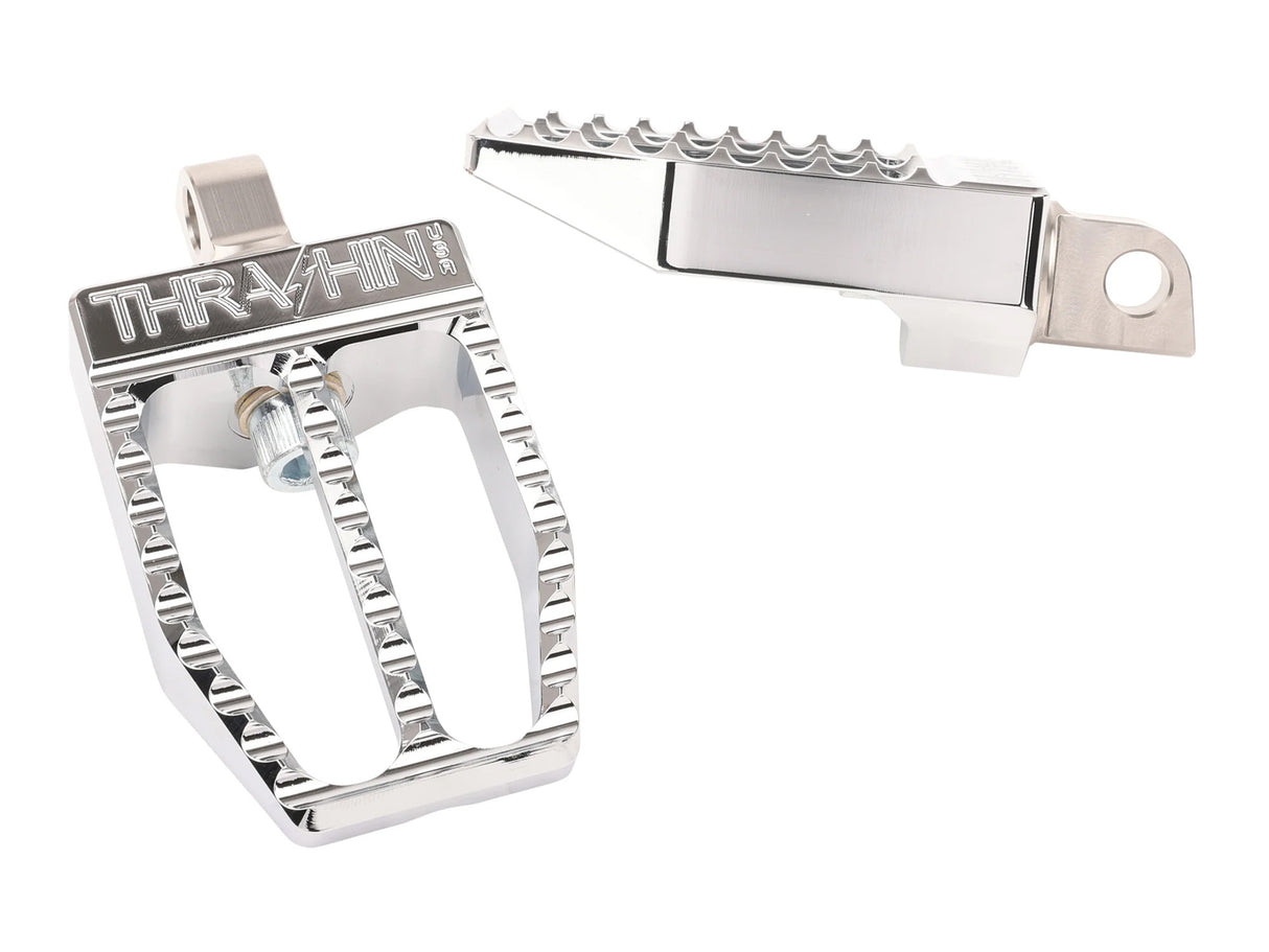 Thrashin Supply TS-TSC-2019-3-D Militant Footpegs w/Harley-Davidson Male Mount Chrome