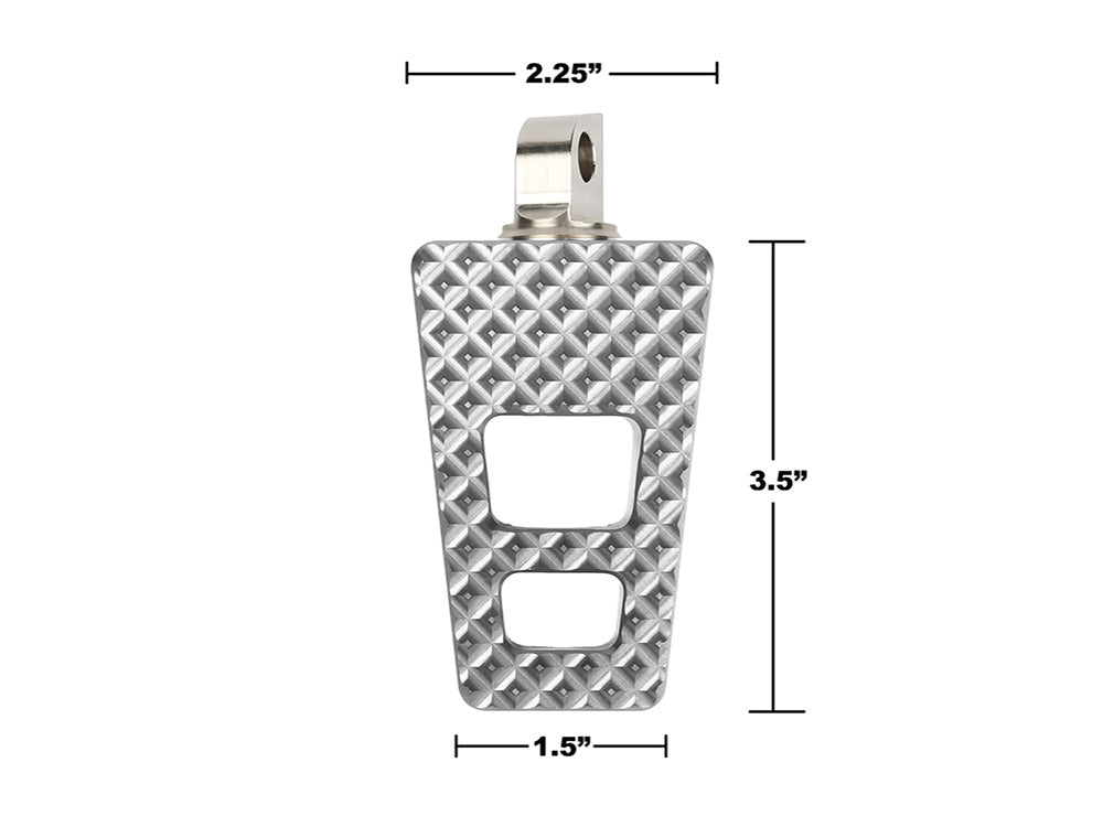 Thrashin Supply TS-TSC-2020-3-D P-54 Footpegs w/Harley-Davidson Male Mount Chrome