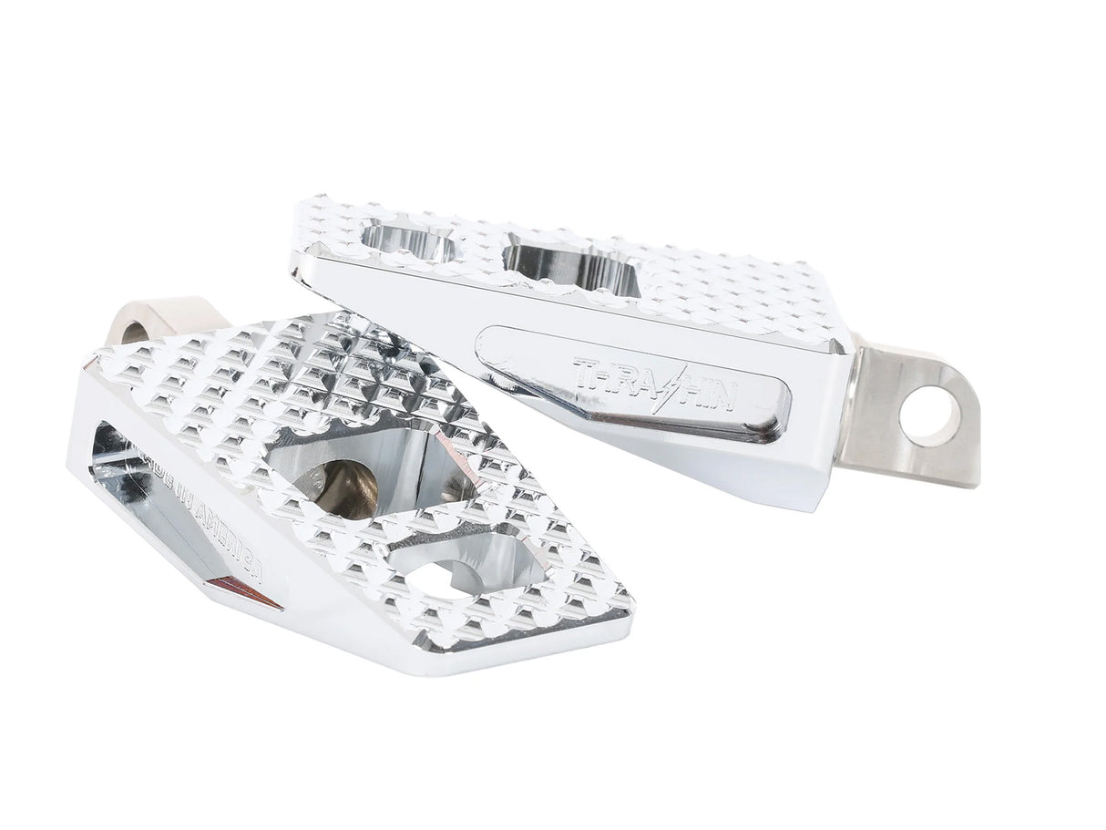Thrashin Supply TS-TSC-2020-3-D P-54 Footpegs w/Harley-Davidson Male Mount Chrome