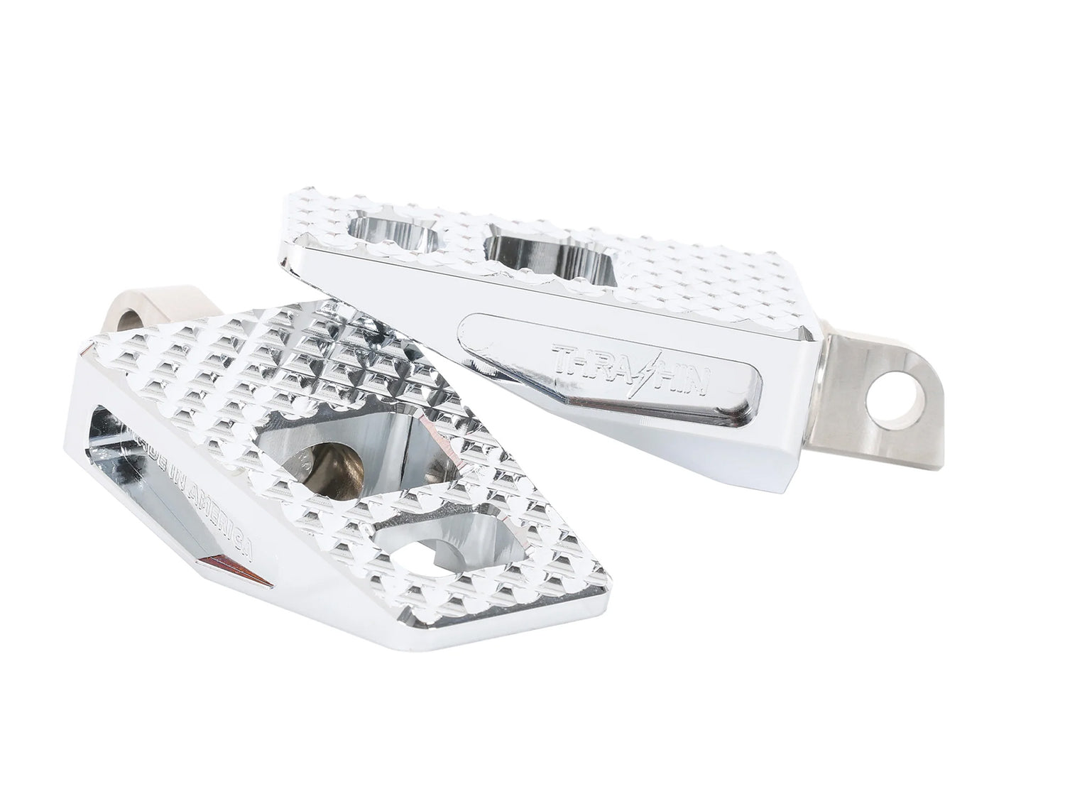 Thrashin Supply TS-TSC-2020-3-D P-54 Footpegs w/Harley-Davidson Male Mount Chrome