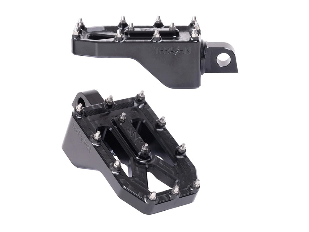 Thrashin Supply TS-TSC-2022-1-D Aggressor Footpegs Black