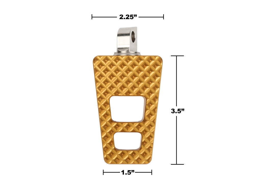 Thrashin Supply TS-TSC-2027-1 P-54 Rear Passenger Footpegs Black for Softail 18-Up