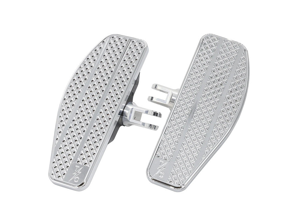 Thrashin Supply TS-TSC-2030-3 Mini Rider Floorboards Chrome for Front on Softail 18-Up