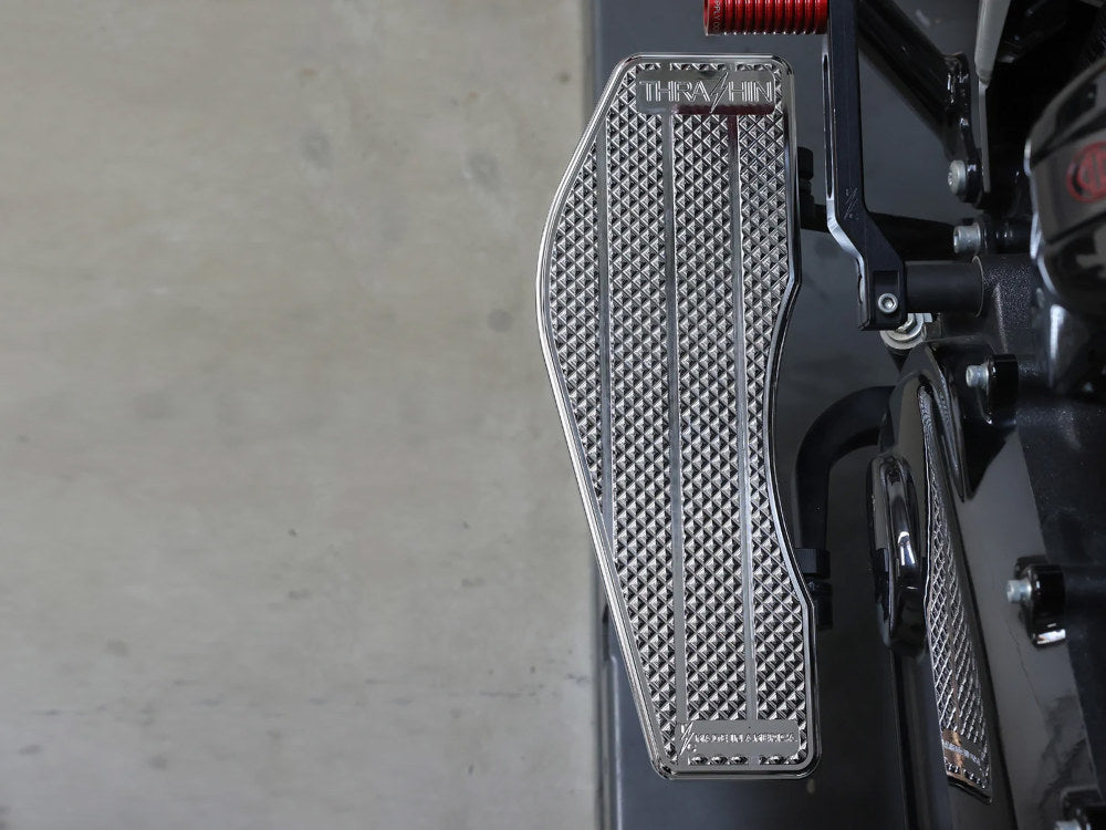 Thrashin Supply TS-TSC-2200-3 Bagger Rider Floorboards Chrome for Touring 82-Up/FL Softail 86-17