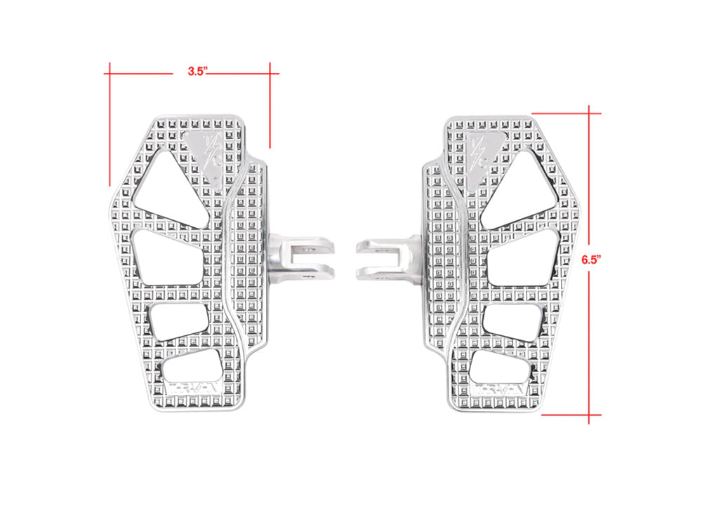 Thrashin Supply TS-TSC-2217-3-SF Apex Mini Rider Floorboards Chrome for Front on Softail 18-Up
