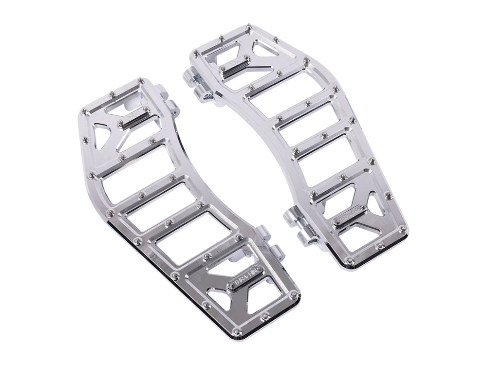 Thrashin Supply TS-TSC-2219-3 Aggressor Rider Floorboards Chrome for Harley-Davidson Touring 80-Up/FL Softail 86-17/Dyna Switchback 12-16