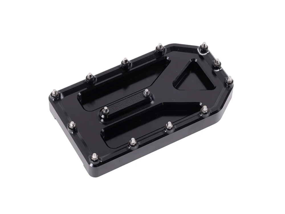 Thrashin Supply TS-TSC-2220-1 Aggressor Brake Pedal Pad Black for Harley-Davidson Touring 80-Up/FL Softail 86-17/Dyna Switchback 12-16