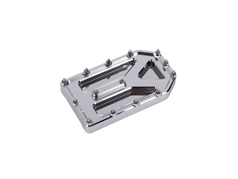Thrashin Supply TS-TSC-2220-3 Aggressor Brake Pedal Pad Chrome for Harley-Davidson Touring 80-Up/FL Softail 86-17/Dyna Switchback 12-16
