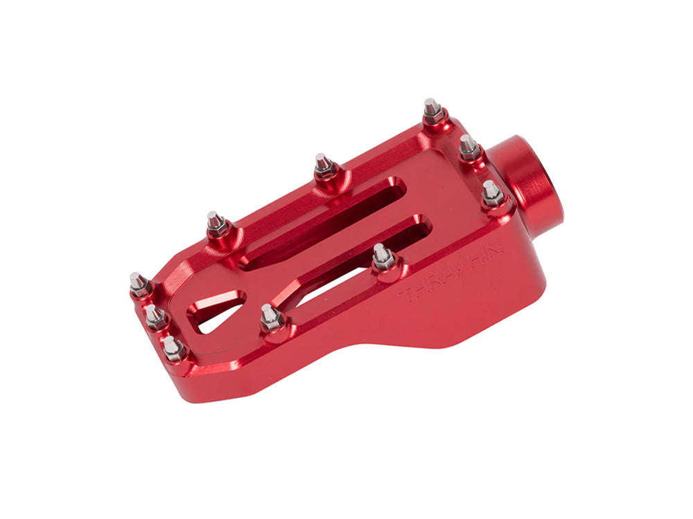 Thrashin Supply TS-TSC-2221-2 Aggressor Brake Arm Pedal Red for Touring 14-Up (Using Thrashin Brake Arms)