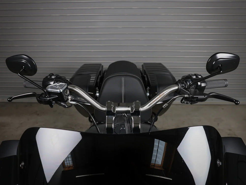 Thrashin Supply TS-TSC-2714-0 Mid Bend Handlebar Stainless Steel for CVO Touring 23-Up/Street Glide/Road Glide 24-Up