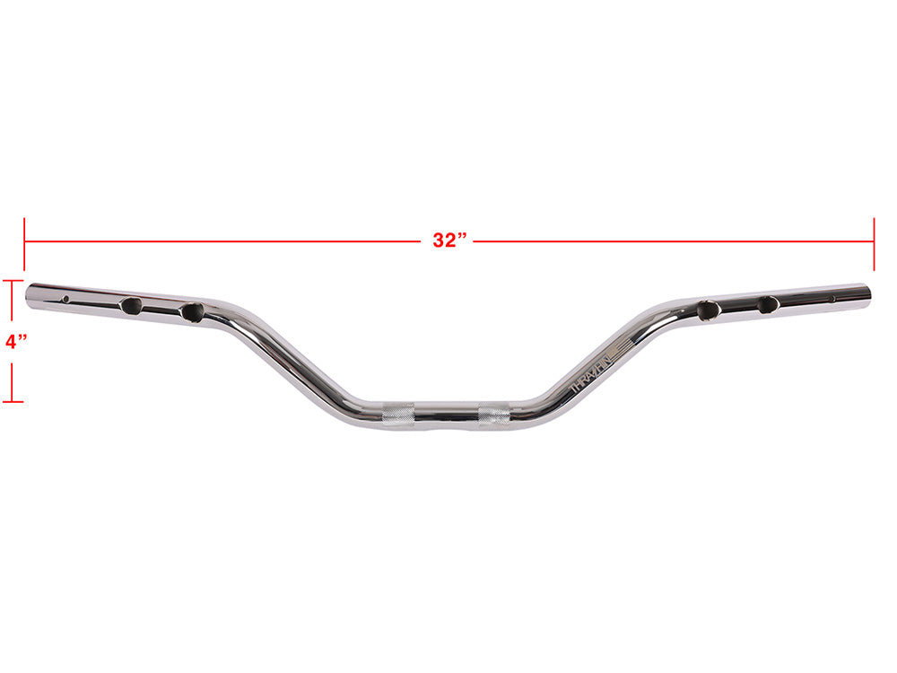 Thrashin Supply TS-TSC-2804-3 Mid Bend Handlebar Chrome for CVO Touring 23-Up/Street Glide/Road Glide 24-Up