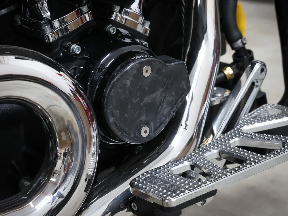 Thrashin Supply TS-TSC-3031-1 Cam Cover Forged Carbon for Harley-Davidson CVO Touring 23-Up/Street Glide/Road Glide 24-Up/Touring/Softail 25-Up