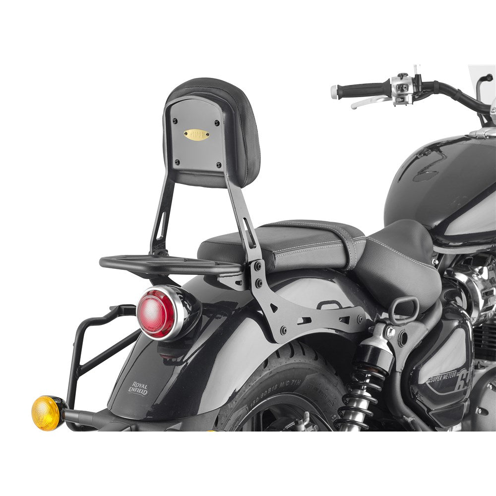 Givi TS9058B Backrest w/Detachable Small Luggage Carrier for Royal Enfield Super Meteor 650 23-24
